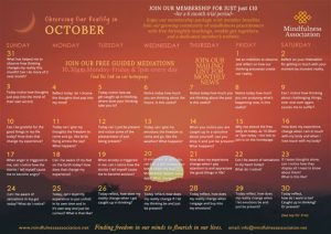 OBSERVING IN OCTOBER FREE CALENDAR