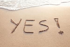 saying yes