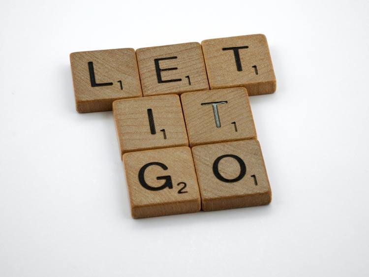 letting go being let down