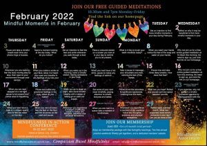 Free February Mindfulness Calendar
