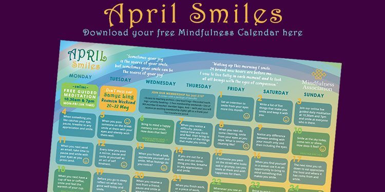 FREE APRIL MINDFULNESS CALENDAR