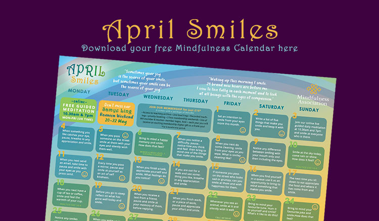 FREE APRIL MINDFULNESS CALENDAR