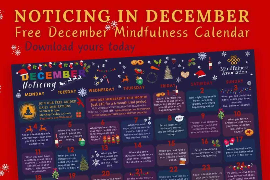 Mindfulness Calendars - Mindfulness Association
