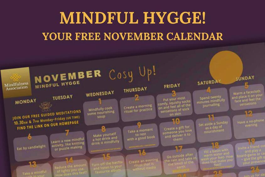 Mindful-Hygge November Calendar