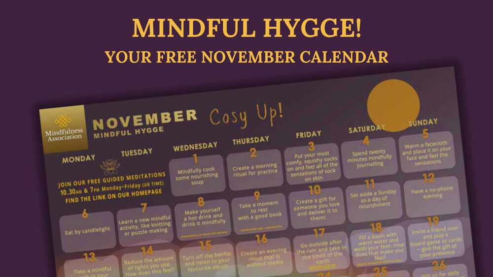 Mindful-Hygge November Calendar