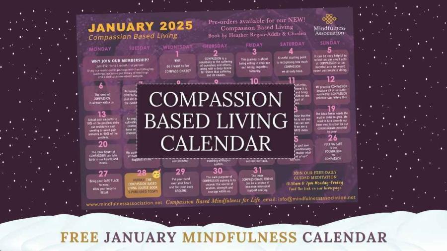 January Calendar – Compassion Based Living
