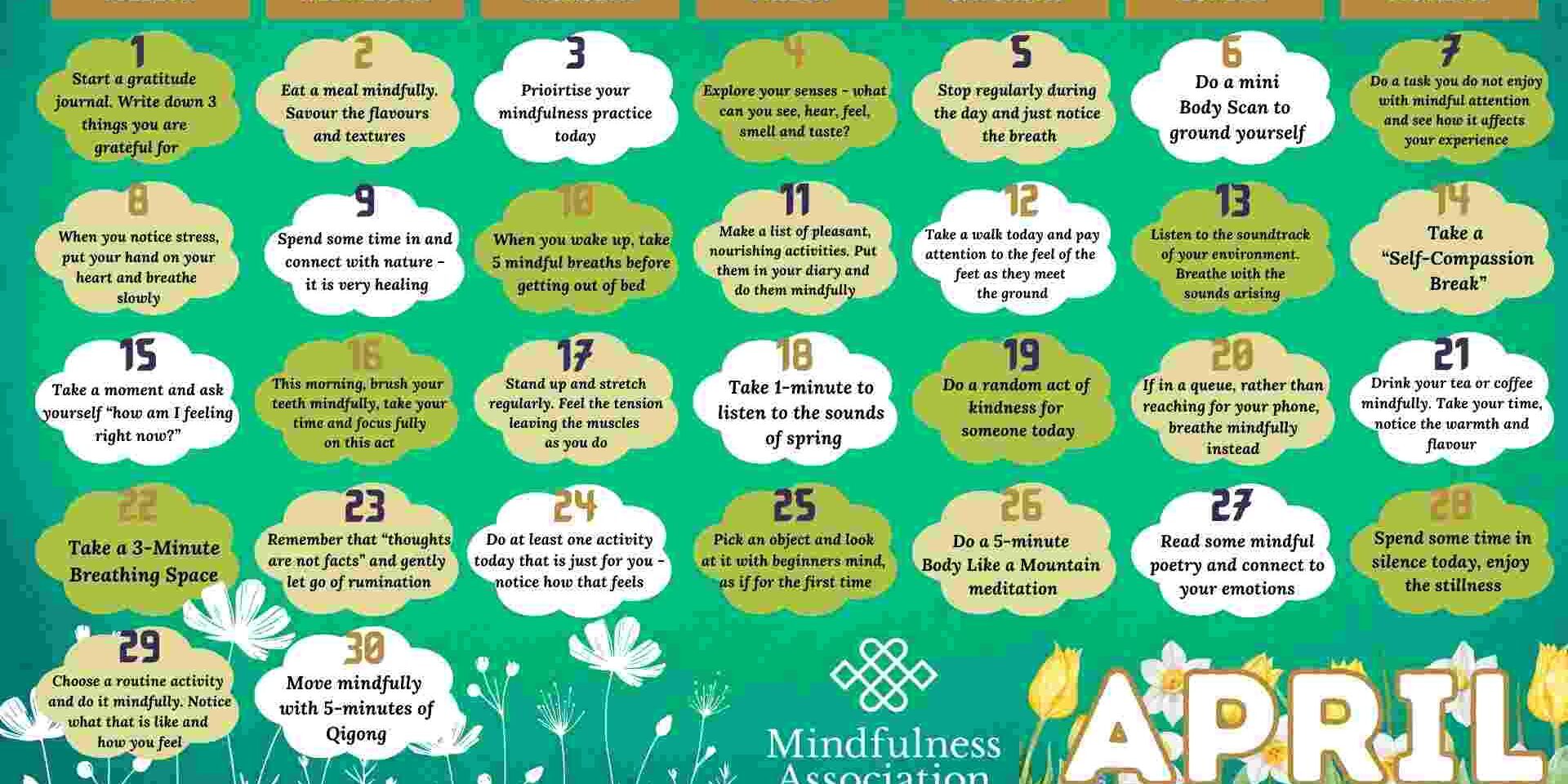 April Spring Calendar April Spring Calendar