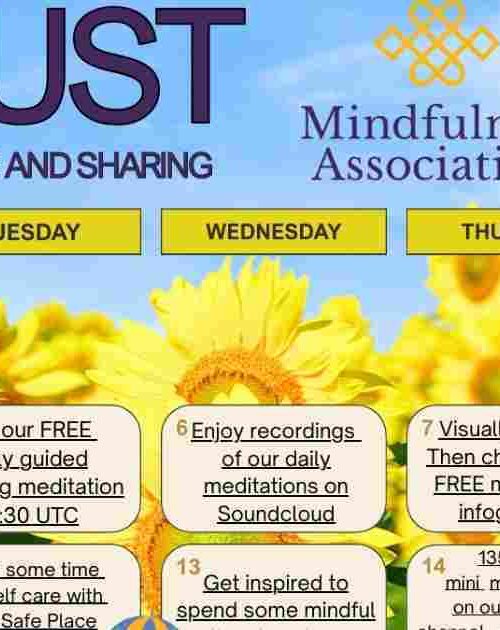 Free Mindfulness Calendar August
