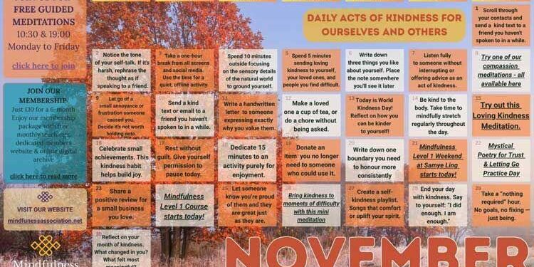 November Calendar 2025