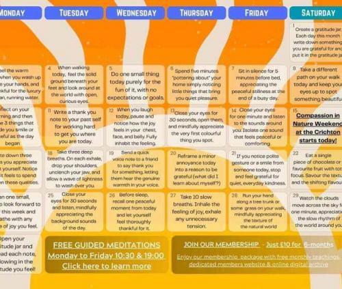 August 2026 Mindfulness Calendar August 2026 Mindfulness Calendar