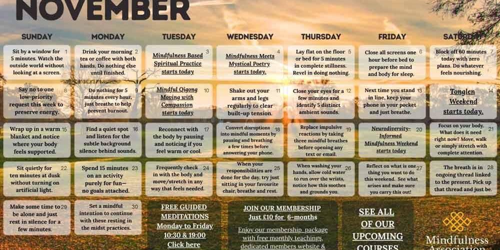 November Calendar Web November Calendar Web